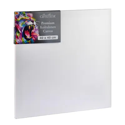 Image de Châssis Cretacolor 40 x 40 cm - 1 pièce - Toile - Toile de peinture haut de gamme sur châssis en bois - Toile en coton pour acrylique, huile et techniques mixtes