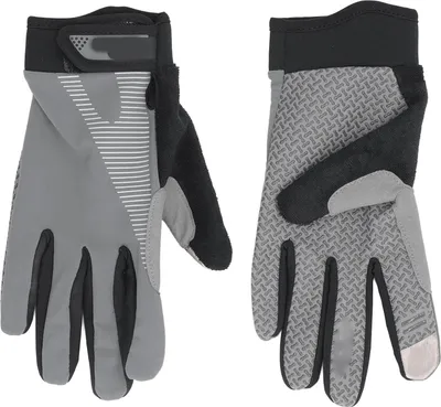 Produktbild von 1 Paar Vollfinger-Fahrradhandschuhe, rutschfest, atmungsaktiv, für Männer und Frauen, Reiten, Fitness, Training, Bergsteigen, Sport, M, Grau