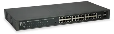 Image de Level One GEP-2652 LevelOne Switch 24x GEP-2652 2xGSFP 370W 24xPoE+