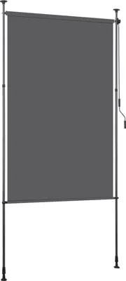 Immagine prodotto di Aopunly Tenda verticale a rullo per esterni 150 x 270 cm Tenda a rullo per balconi con manovella Schermo privacy Tenda verticale senza foratura Protezione solare Protezione dal vento Antracite