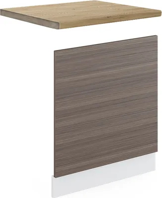 Produktbild von Frontblende Vicco R-Line Edelgrau 60 cm , AP Eiche, Model 45368