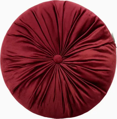 Produktbild von Burgunderrotes Samtdeckenkissen 40X40 Dekorativ Velvet Soft Elegant