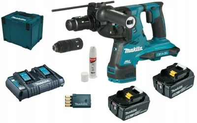 Zdjęcie produktu dla MAKITA MŁOTOWIERTARKA 2x18V DHR283T2JU 2,9J 2x5,0Ah BL AVT + Uchwyt