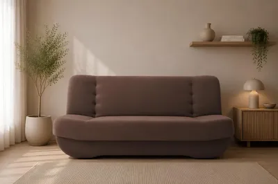 Produktbild von MOEBLO Schlafsofa PAFOS – Sofa Kippsofa Klappsofa Click-Clack Couch mit Bettkasten und Schlaffunktion (BxHxT): 192x90x87 cm (SORO 28 - Braun)