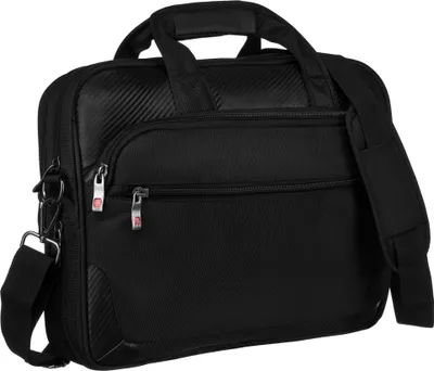 Produktbild von Peterson | Praktische, geräumige Laptoptasche, für bis zu 15 Zoll, Schwarz, 43x32x6 cm