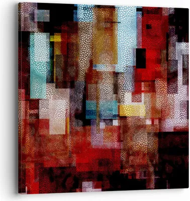 Produktbild von Bild auf Leinwand - Leinwandbild - Abstraktion modern - 40x40cm - Wand Bild - Wanddeko - Wandbilder - Leinwanddruck - Bilder - Kunstdruck - Wanddekoration - Leinwand bilder - Wandkunst - AC40x40-3504