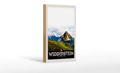 Produktbild von Holzschild Reise 12x18 cm Widderstein Österreich Berge Natur