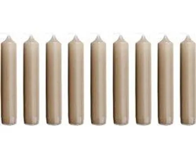 Immagine prodotto di Candele cilindriche Cactula – Colore: cammello – Confezione da 9 pezzi – 12 cm