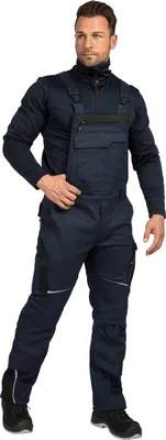 Produktbild von Leibwächter Latzhose Flex-Line FLEXL Gr. 44 marine/schwarz