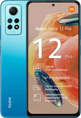 Produktbild von Xiaomi Redmi Note 12 Pro 4G 8GB+256GB Glacier Blue