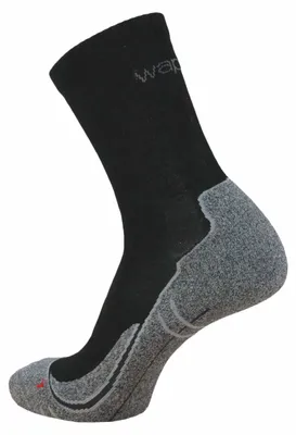 Zdjęcie produktu dla WAPITI Wapiti S01 – lekkie skarpety trekkingowe, czarno/szare, czarno/szare, rozmiar 36-38