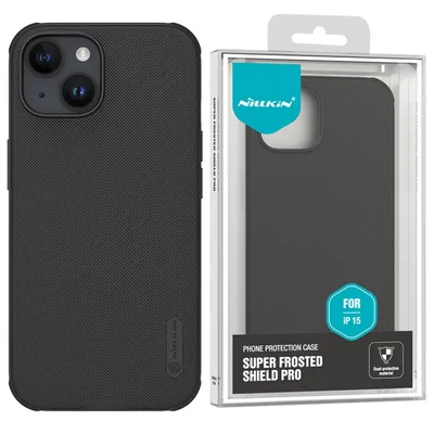 Zdjęcie produktu dla Wzmocnione Etui Do Iphone 15 Plus Nillkin Super Frosted Shield Pro - Czarne