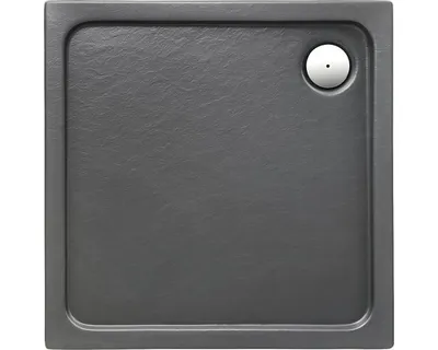 Produktbild von Duschwanne OTTOFOND Mambu 80 x 80 x 3 cm anthrazit strukturiert matt 873007