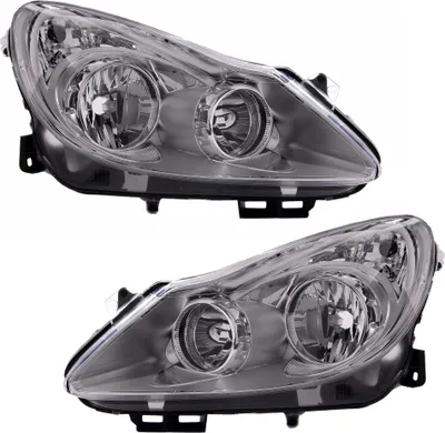 Produktbild von TYC Scheinwerfer Set für Opel Corsa D 7/2006-1/2011 H1 H7 LWR Stellmotor Halogen