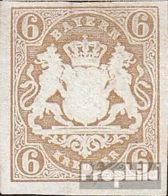 Produktbild von Briefmarken Bayern 1868 Mi 20 Pracht gestempelt Staatswappen