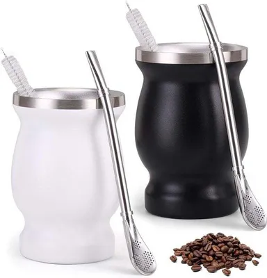 Obrázek produktu pro Sada lžic z nerezové oceli, černá/bílá, vhodná do myčky