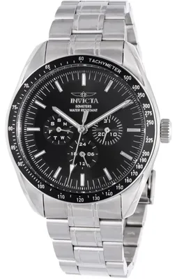 Obrázok produktu pre Invicta Specialty 45967 Pánske Hodinky - Kvarcový Mechanizmus - Nerezová Oceľ s Čiernym Ciferníkom - 44 mm