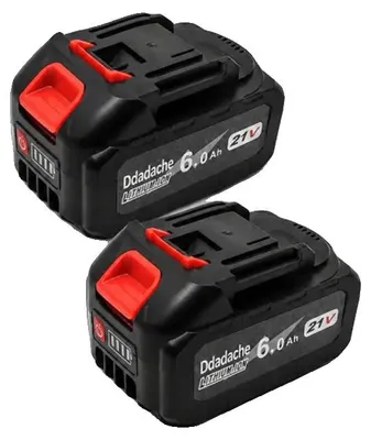 Produktbild von Lithium-Ionen-Batterie, hohe Kapazität 6000mAh, kompatibel mit kabellosen Werkzeugen, 21v-60AH-2PCS