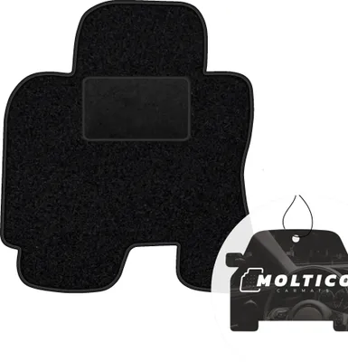 Produktbild von moto-MOLTICO Fahrer Fußmatte Auto Velours Fahrerseite Autoteppiche Schwarz Fahrermatte 1-teilig passend für Toyota Rav 4 II 2003-2006