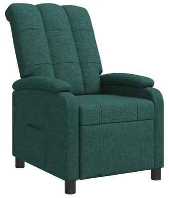 Imagen del producto de Sillón reclinable, color verde oscuro, tapizado en tela