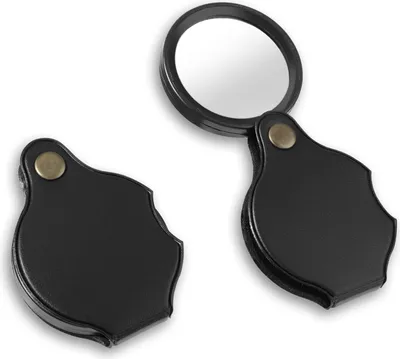 Produktbild von Mini-Vergrößerungsglas 10-fach - 2 Stück, Tragbar und Faltbar zum Lesen, Basteln und Reparieren