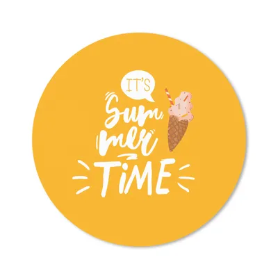 Produktbild von MuchoWow® Mauspad Mousepad Sommer - Eiscreme - Weiß 30x30 cm - Mousepads - Maus Mat - Pad - Mausunterlage - Tischunterlage - Schreibtischmatten