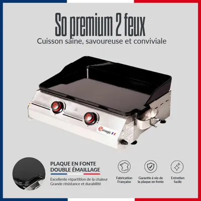 Produktbild von Gas-Plancha SO PREMIUM 2 Brenner 7kW