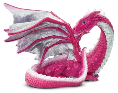 Zdjęcie produktu dla Safari Ltd Love Dragon Toy, Smoki, Różowy, Biały, 1 szt.