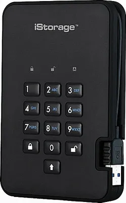 Immagine prodotto di iStorage diskAshur 2 SSD nero, disco rigido esterno da 4 TB (IS-DA2-256-SSD-4000-B)