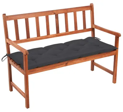 Productafbeelding van vidaXL Tuinbank met kussen, 120 cm, massief acaciahout