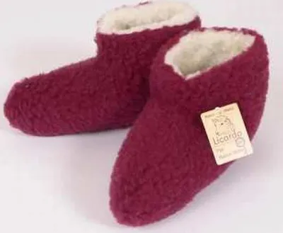 Produktbild von Bettschuhe Wolle bordeaux 44/45