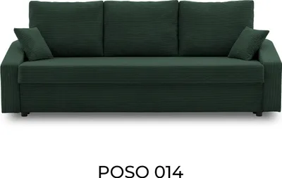 Produktbild von Couch mit schlaffunktion Schlafcouch mit Bettkasten DORMA 221x92cm Flaschengrün