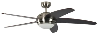 Produktbild von Deckenventilator Melton Nickel / Wenge 132 cm mit Beleuchtung und Fernbedienung