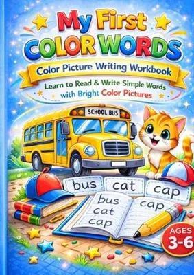 Produktbild von My First Color Words - Color Picture Writing Workbook for Ages 3-6