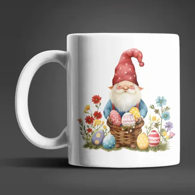 Produktbild von Gnom Ostern Ostereier Keramik Kaffeetasse Teetasse Tasse Geschenkidee