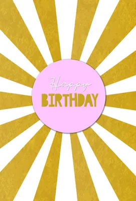 Produktbild von Geburtstag  Karte mit Briefumschlag Schriftkarte, mit aufgeblocktem Stanzteil