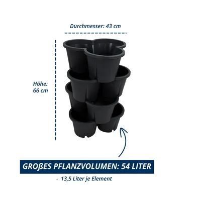 Produktbild von KHW-Pflanzturm Demeter, anthrazit