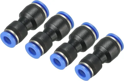 Produktbild von Anschlussverbinder 8 mm auf 6 mm, Schnellkupplung, 4 Stück, für Luftleitungsanschluss