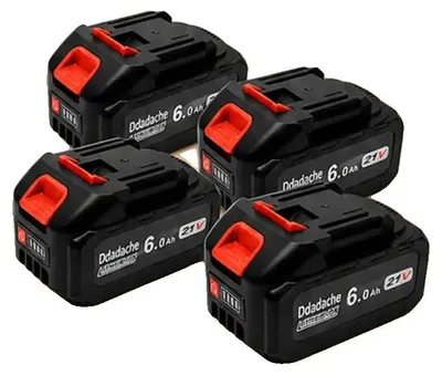 Obrázok produktu pre Lítiovo-iónová batéria, 21 V, kapacita 6000 mAh, 4 kusy