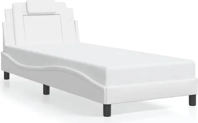 Immagine prodotto di Giroletto con testiera bianco 90x200 cm in ecopelle