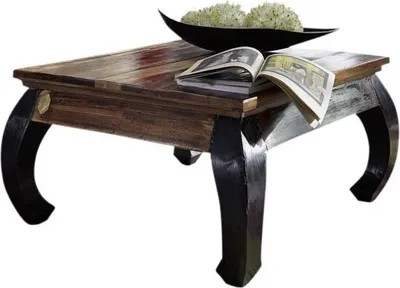Produktbild von MASSIVMOEBEL24 Couchtisch Altholz 80x80x45 mehrfarbig lackiert NATURE OF SPIRIT #71