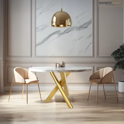 Obrázek produktu pro Magnetický nábytek Stolní rám ( Golden ) Spider Design Cross Frame Heavy Duty Solid Table Skids Steel Table Legs Metal DIY Desk