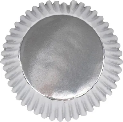 Obrázek produktu pro Stříbrné metalické košičky na cupcake, 30ks