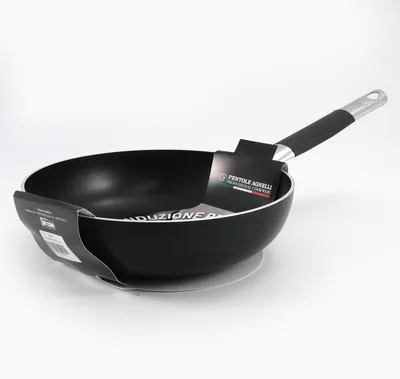 Immagine prodotto di Pentola Agnelli Alblack, padella, alta, in alluminio, spessore 3 mm, fondo adatto per induzione, 8 mm