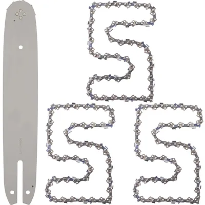 Produktbild von Schwert für Stihl 009, 010, 011 + 3x Ketten 14" 35cm 1,3mm 3/8" 50TG A