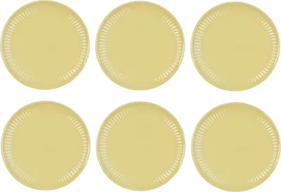 Produktbild von 6er Set Frühstücksteller, Brotteller MYNTE Lemonade gelb D. 19,5cm Ib Laursen