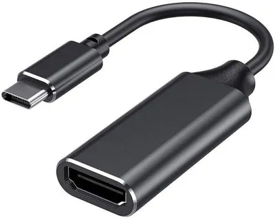 Produktbild von USB-C zu HDMI Adapter - 4K - Schwarz - für MacBook Pro, iPad Pro, Samsung Note, Huawei Mate und andere Geräte