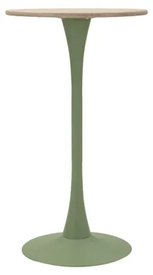 Produktbild von Bartisch Alaska Green, Durchmesser 60 cm, Höhe 106 cm, Gestell aus MDF und Eisen, schlankes Design – Moderne Kollektion