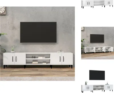 Produktbild von vidaXL TV-Schrank Hochglanz-Weiß 180x31,5x40 cm Holzwerkstoff -  TV-Möbel