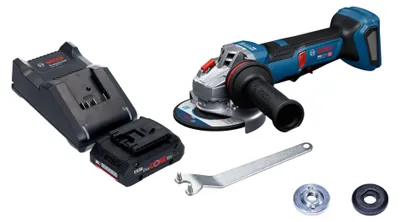 Produktbild von Bosch GWS 18V-11 PS Akku Winkelschleifer 18 V 125 mm Brushless + 1x ProCORE Akku 4,0 Ah + Ladegerät